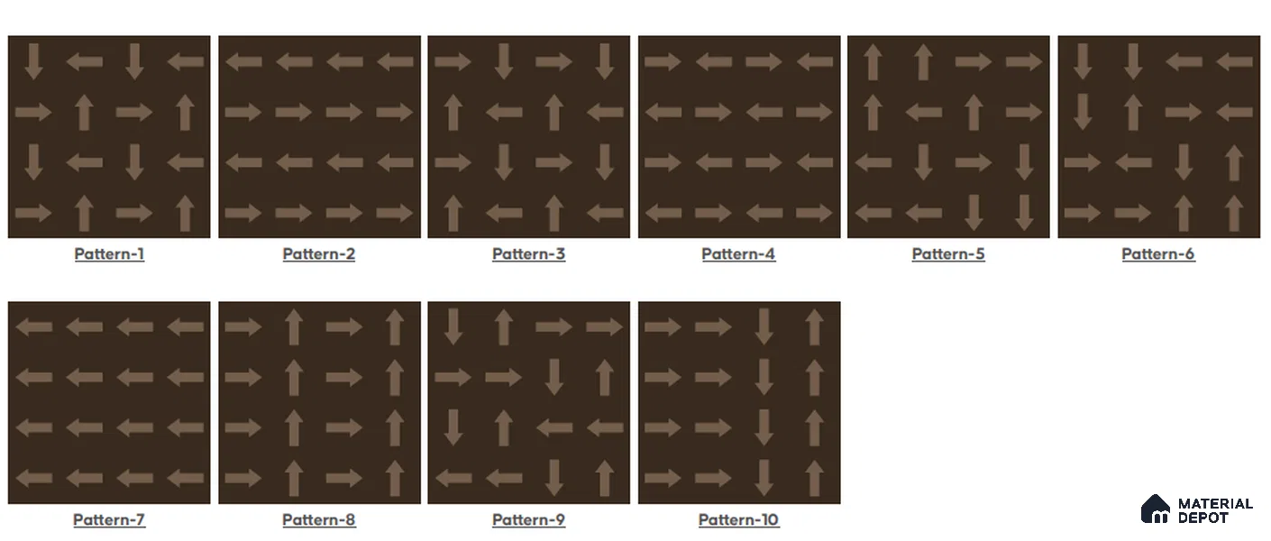 TL 03385 H Tetris Slate 400 x 400 mm Matte Finish Anti Slip Vitrified Parking Floor Tile - 12 mm | Pattern Alignment May Vary | 2-3 mm Spacer is Mandatory