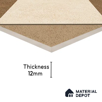 Parking Floor Tile TL 03385 B Tetris Sunshine16 x 16 inch Anti Slip Matte Finish Heavy Duty Vitrified Tile - 12 mm | Suitable For Garage, Driveway, Terrace | Pattern Alignment May Vary | 2-3 mm Spacer is Mandatory
