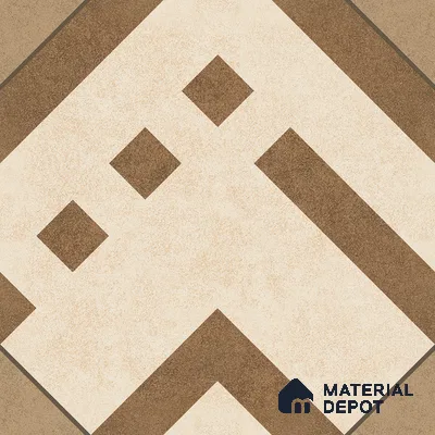 Parking Floor Tile TL 03385 B Tetris Sunshine16 x 16 inch Anti Slip Matte Finish Heavy Duty Vitrified Tile - 12 mm | Suitable For Garage, Driveway, Terrace | Pattern Alignment May Vary | 2-3 mm Spacer is Mandatory