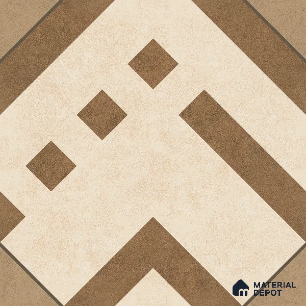 Parking Floor Tile TL 03385 B Tetris Sunshine16 x 16 inch Anti Slip Matte Finish Heavy Duty Vitrified Tile - 12 mm | Suitable For Garage, Driveway, Terrace | Pattern Alignment May Vary | 2-3 mm Spacer is Mandatory