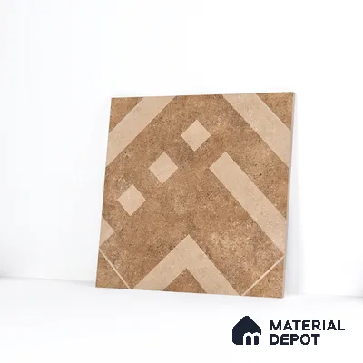 Parking Floor Tile TL 03385 C Tetris Beige 16 x 16 inch Anti Slip Matte Finish Heavy Duty Vitrified Tile - 12 mm | Suitable For Garage, Driveway, Terrace | Pattern Alignment May Vary | 2-3 mm Spacer is Mandatory (Sample)