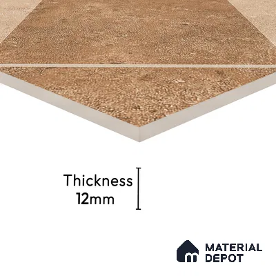 Parking Floor Tile TL 03385 C Tetris Beige 16 x 16 inch Anti Slip Matte Finish Heavy Duty Vitrified Tile - 12 mm | Suitable For Garage, Driveway, Terrace | Pattern Alignment May Vary | 2-3 mm Spacer is Mandatory (Sample)