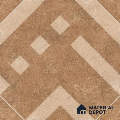 Parking Floor Tile TL 03385 C Tetris Beige 16 x 16 inch Anti Slip Matte Finish Heavy Duty Vitrified Tile - 12 mm | Suitable For Garage, Driveway, Terrace | Pattern Alignment May Vary | 2-3 mm Spacer is Mandatory (Sample)