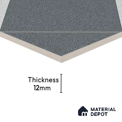 Parking Floor Tile TL 03385 F Tetris Grape 16 x 16 inch Anti Slip Matte Finish Heavy Duty Vitrified Tile - 12 mm | Suitable For Garage, Driveway, Terrace | Pattern Alignment May Vary | 2-3 mm Spacer is Mandatory