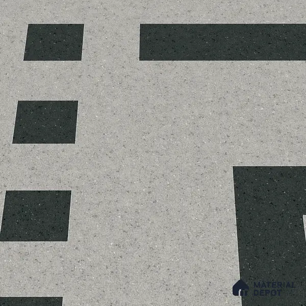Parking Floor Tile TL 03385 A Tetris Charcoal 16 x 16 inch Anti Slip Matte Finish Heavy Duty Vitrified Tile - 12 mm | Suitable For Garage, Driveway, Terrace | Pattern Alignment May Vary | 2-3 mm Spacer is Mandatory