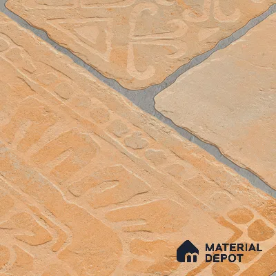 Parking Floor & Wall TL 00060 D Chocolate Brown 2 ft x 1 ft Matte Finish Stone Vitrified Tile - 12 mm | 32 Random Faces | Suitable For Heavy Duty Outdoor Areas
