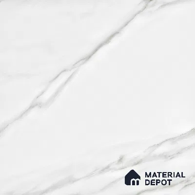 Endless Floor & Wall Vitrified Tile Statuario Venus White 4 ft x 2 ft | TL 01187 Glossy Finish - 9 mm | Suitable for Living Room, Bedroom (Sample)