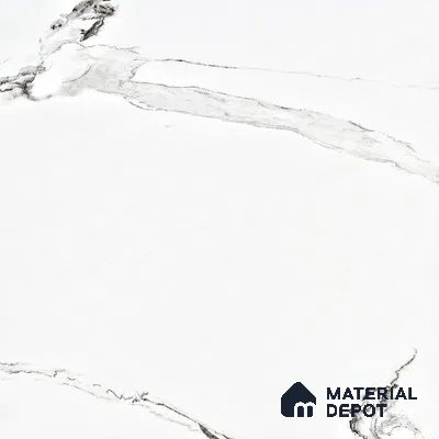Endless Floor & Wall Tile TL 02941 White 1600 x 800 mm Glossy Finish Vitrified Tile - 9 mm | Suitable For Living Room, Bedroom