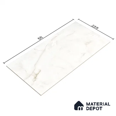 Endless Floor & Wall Tile TL 02948 White Tora 1600 x 800 mm Glossy Finish Vitrified Tile - 9 mm | Suitable For Living Room, Bedroom