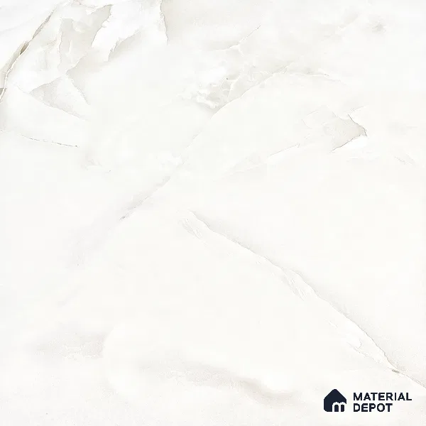 Endless Floor & Wall Tile TL 02948 White Tora 1600 x 800 mm Glossy Finish Vitrified Tile - 9 mm | Suitable For Living Room, Bedroom
