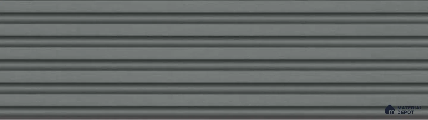 Grey Plain Colour Louver PN 03179 8 ft x 4.9 inch Charcoal Panel - 8 mm | Suitable for Feature Wall, TV Unit & Living Room | Width is Subjected to 5% Variation
