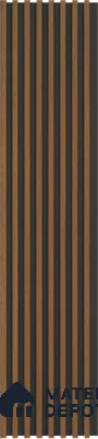 Brown Wooden Louver PN 03271 8 ft x 4.9 inch Charcoal Panel - 8 mm | Suitable for Feature Wall, TV Unit & Living Room | Width is Subjected to 5% Variation
