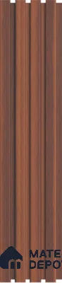 Brown Wooden Louver PN 03276 8 ft x 4.9 inch Charcoal Panel - 8 mm | Suitable for Feature Wall, TV Unit & Living Room | Width is Subjected to 5% Variation