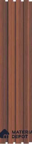 Brown Wooden Louver PN 03276 8 ft x 4.9 inch Charcoal Panel - 8 mm | Suitable for Feature Wall, TV Unit & Living Room | Width is Subjected to 5% Variation