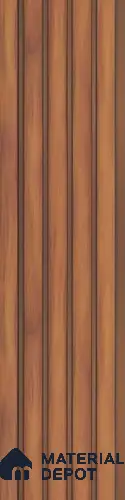 Brown Plain Colour Louver PN 03027 8 ft x 4.9 inch Charcoal Panel - 8 mm | Suitable for Feature Wall, TV Unit & Living Room | Width is Subjected to 5% Variation