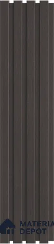 Brown Wooden Louver PN 03280 8 ft x 4.9 inch Charcoal Panel - 8 mm | Suitable for Feature Wall, TV Unit & Living Room | Width is Subjected to 5% Variation