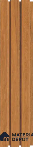 Brown Wooden Louver PN 03289 8 ft x 4.9 inch Charcoal Panel - 8 mm | Suitable for Feature Wall, TV Unit & Living Room | Width is Subjected to 5% Variation