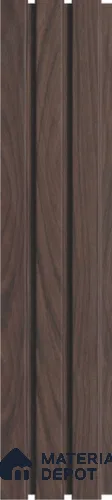Brown Wooden Louver PN 03291 8 ft x 4.9 inch Charcoal Panel - 8 mm | Suitable for Feature Wall, TV Unit & Living Room | Width is Subjected to 5% Variation
