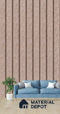 Beige Wooden Louver PN 03295 8 ft x 4.9 inch Charcoal Panel - 8 mm | Suitable for Feature Wall, TV Unit & Living Room | Width is Subjected to 5% Variation