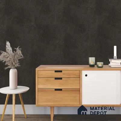 Black Stone Look PVC Decorative Wall Panel PN 03305 8 ft x 2 ft - 1 mm | Suitable for Feature Wall, TV Unit & Living Room | Width is Subjected to 5% Variation