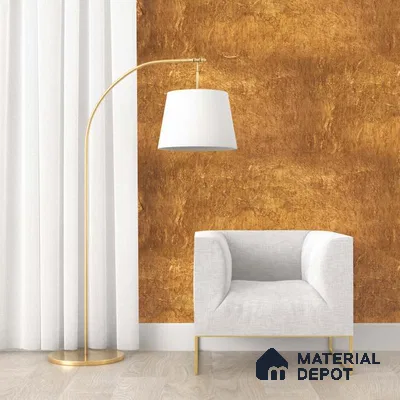 Gold Metallic Look PVC Decorative Wall Panel PN 03306 8 ft x 2 ft - 1 mm | Suitable for Feature Wall, TV Unit & Living Room | Width is Subjected to 5% Variation