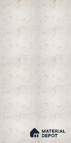 White Patterned Look PVC Decorative Wall Panel PN 03315 8 ft x 2 ft - 1 mm | Suitable for Feature Wall, TV Unit & Living Room | Width is Subjected to 5% Variation