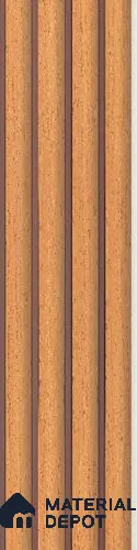 Brown Plain Colour Louver PN 03031 8 ft x 4.9 inch Charcoal Panel - 8 mm | Suitable for Feature Wall, TV Unit & Living Room | Width is Subjected to 5% Variation
