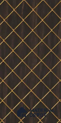 Brown Patterned Look PVC Decorative Wall Panel PN 03327 8 ft x 2 ft - 1 mm | Suitable for Feature Wall, TV Unit & Living Room | Width is Subjected to 5% Variation