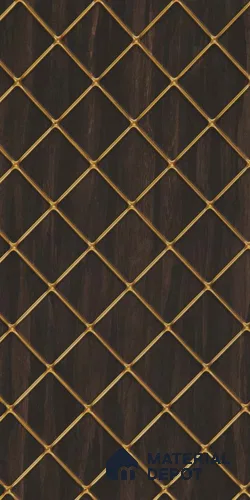 Brown Patterned Look PVC Decorative Wall Panel PN 03327 8 ft x 2 ft - 1 mm | Suitable for Feature Wall, TV Unit & Living Room | Width is Subjected to 5% Variation