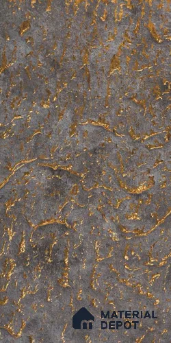 Grey Metallic Look PVC Decorative Wall Panel PN 03333 8 ft x 2 ft - 1 mm | Suitable for Feature Wall, TV Unit & Living Room | Width is Subjected to 5% Variation
