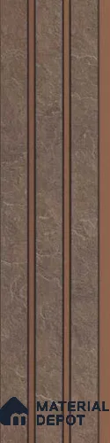 Brown Wooden Louver PN 03034 8 ft x 4.9 inch Charcoal Panel - 8 mm | Suitable for Feature Wall, TV Unit & Living Room | Width is Subjected to 5% Variation