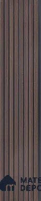 Brown Wooden Louver PN 03198 8 ft x 4.9 inch Charcoal Panel - 8 mm | Suitable for Feature Wall, TV Unit & Living Room | Width is Subjected to 5% Variation