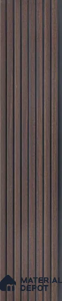 Brown Wooden Louver PN 03198 8 ft x 4.9 inch Charcoal Panel - 8 mm | Suitable for Feature Wall, TV Unit & Living Room | Width is Subjected to 5% Variation
