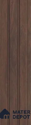 Brown Wooden Louver PN 03038 8 ft x 4.9 inch Charcoal Panel - 8 mm | Suitable for Feature Wall, TV Unit & Living Room | Width is Subjected to 5% Variation
