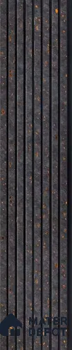 Grey Patterned Louver PN 03202 8 ft x 4.9 inch Charcoal Panel - 8 mm | Suitable for Feature Wall, TV Unit & Living Room | Width is Subjected to 5% Variation