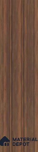 Brown Wooden Louver PN 03040 8 ft x 4.9 inch Charcoal Panel - 8 mm | Suitable for Feature Wall, TV Unit & Living Room | Width is Subjected to 5% Variation