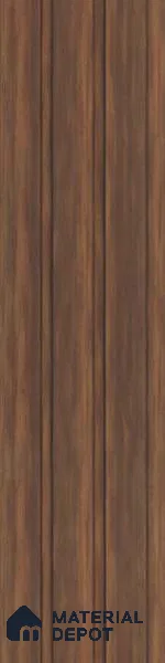 Brown Wooden Louver PN 03040 8 ft x 4.9 inch Charcoal Panel - 8 mm | Suitable for Feature Wall, TV Unit & Living Room | Width is Subjected to 5% Variation