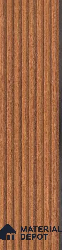 Brown Plain Colour Louver PN 03043 8 ft x 4.9 inch Charcoal Panel - 8 mm | Suitable for Feature Wall, TV Unit & Living Room | Width is Subjected to 5% Variation