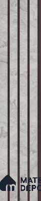 Grey Marble Louver PN 03221 8 ft x 4.9 inch Charcoal Panel - 8 mm | Suitable for Feature Wall, TV Unit & Living Room | Width is Subjected to 5% Variation