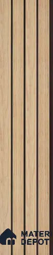 Brown Wood look PN 03223 Charcoal Louver/Panel | 8 ft x 5 inch | 8 - mm | image 01