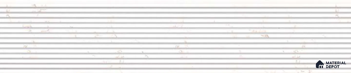 White Marble Louver PN 03227 8 ft x 4.9 inch Charcoal Panel - 8 mm | Suitable for Feature Wall, TV Unit & Living Room | Width is Subjected to 5% Variation