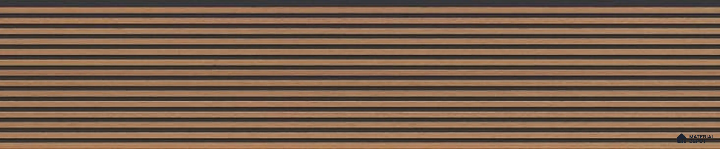 Brown Marble Louver PN 03233 8 ft x 4.9 inch Charcoal Panel - 8 mm | Suitable for Feature Wall, TV Unit & Living Room | Width is Subjected to 5% Variation