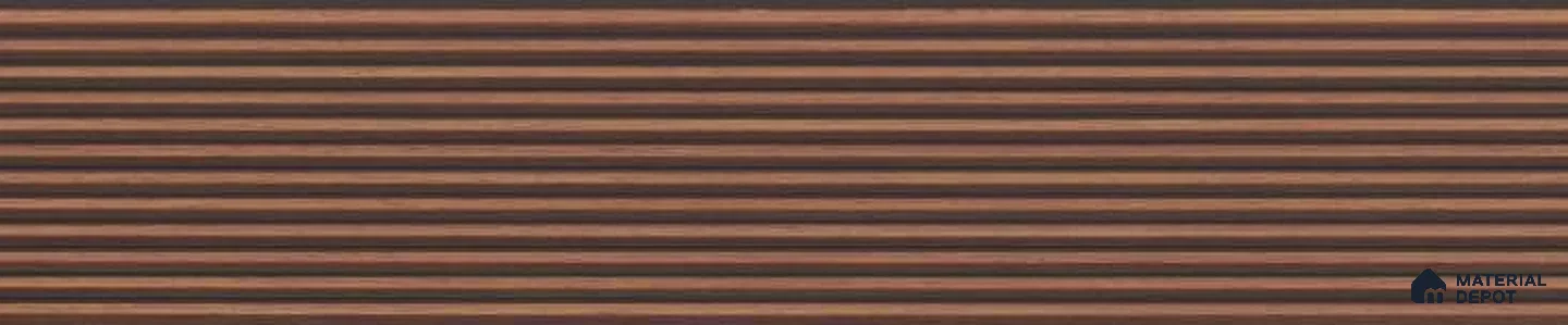 Brown Marble Louver PN 03237 8 ft x 4.9 inch Charcoal Panel - 8 mm | Suitable for Feature Wall, TV Unit & Living Room | Width is Subjected to 5% Variation