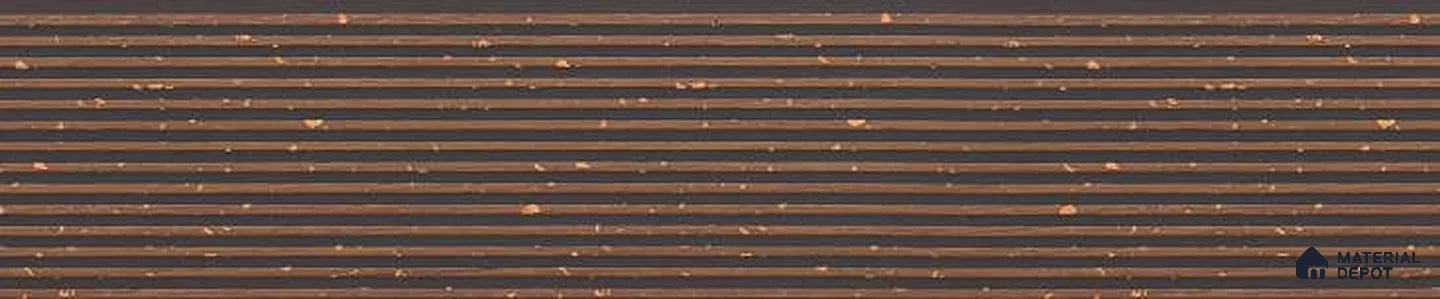 Brown Marble Louver PN 03242 8 ft x 4.9 inch Charcoal Panel - 8 mm | Suitable for Feature Wall, TV Unit & Living Room | Width is Subjected to 5% Variation