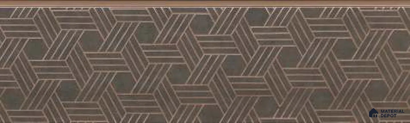 Brown Patterned Louver PN 03245 8 ft x 7 inch Charcoal Panel - 8 mm | Suitable for Feature Wall, TV Unit & Living Room | Width is Subjected to 5% Variation