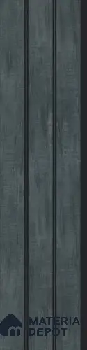 Grey Stone Louver PN 03024 8 ft x 4.9 inch Charcoal Panel - 8 mm | Suitable for Feature Wall, TV Unit & Living Room | Width is Subjected to 5% Variation