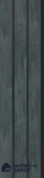 Grey Stone Louver PN 03024 8 ft x 4.9 inch Charcoal Panel - 8 mm | Suitable for Feature Wall, TV Unit & Living Room | Width is Subjected to 5% Variation
