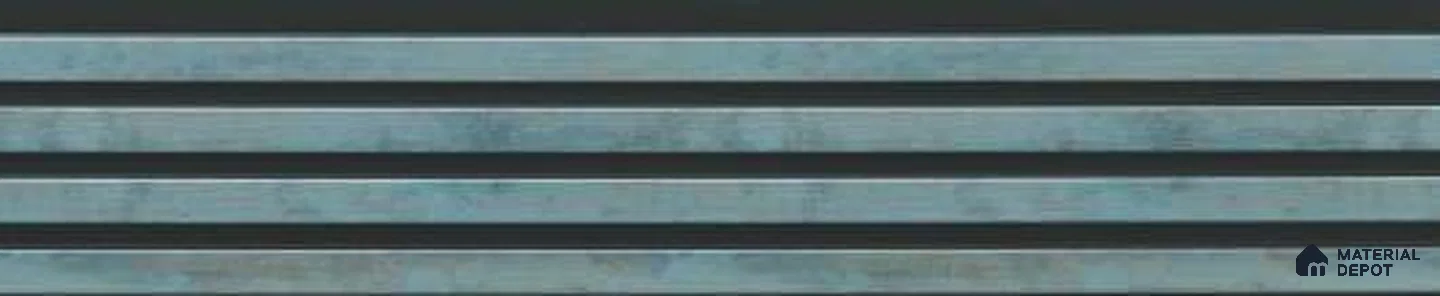 Blue Stone Louver PN 03253 B 8 ft x 4.9 inch Charcoal Panel - 8 mm | Suitable for Feature Wall, TV Unit & Living Room | Width is Subjected to 5% Variation