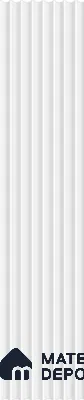 White Plain Colour Louver PN 03255 8 ft x 4.9 inch Charcoal Panel - 8 mm | Suitable for Feature Wall, TV Unit & Living Room | Width is Subjected to 5% Variation