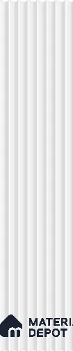 White Plain Colour Louver PN 03255 8 ft x 4.9 inch Charcoal Panel - 8 mm | Suitable for Feature Wall, TV Unit & Living Room | Width is Subjected to 5% Variation